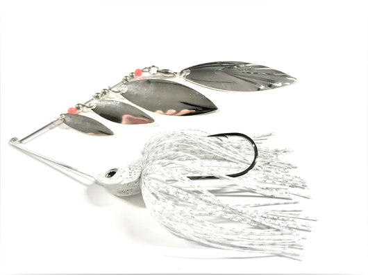 White Super Qaud Spinner Bait