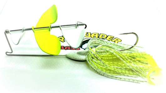 Chartreuse/ White Three Blade