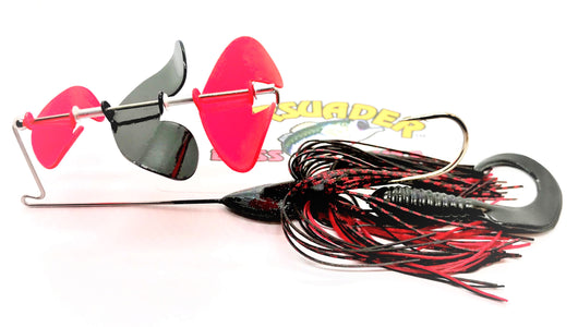 Black/ Red Three Blade