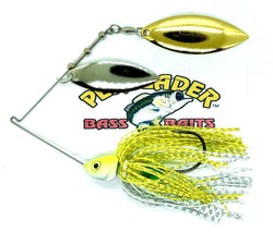 Chartreuse/ White E-Chip W/ Gold/Silver Willow/Willow