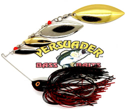 Black/Red Super Quad Spinner bait