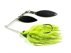 Chartreuse Spinnerbait Double Willow/Nickle