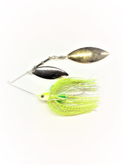 Chartreuse/ White E-Chip W/ Gold/Silver Willow/Willow