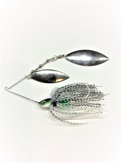 War Eagle Gold Frame Double Willow Spinnerbait-Bleeding Shad-1/2 oz